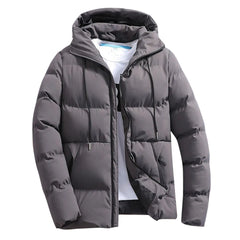 Fashion Parkas Men Winter Overcoat Men's Casual Jacket Warm Hooded