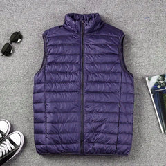 Coat Ultralight Sleeveless Puffer Vest Jacket Ultra Thin Warm