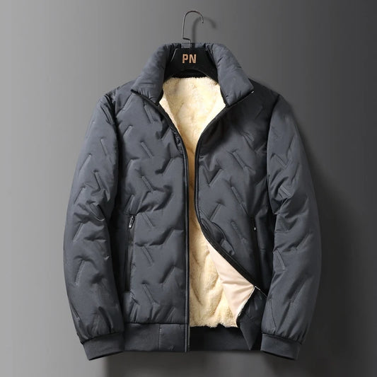 2023 Autumn Winter Jacket Men Lambswool Warm Thicken Jackets