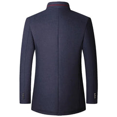 Male Winter Jackets and Coats 4 Men Woollen Trench Coats Cashmere