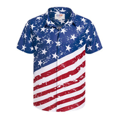 America Hawaiian Flag Men Fashion Shirts For Man weed Clothing 3D