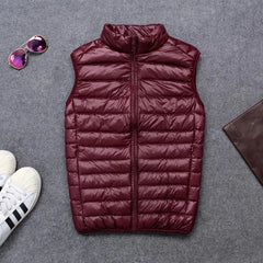Coat Ultralight Sleeveless Puffer Vest Jacket Ultra Thin Warm