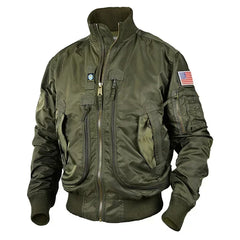 Men Tactical Military Jackets Big Pocket Pilot Baseball Air Force Coat