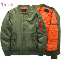 New Fashion Brand Mens Casual Jacket Large Size Men Pilot Bomber