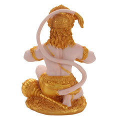 Gold Hanuman Statue Indian Lord Sculpture India Figurine Collection