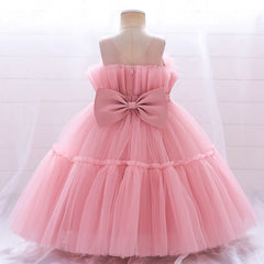 Kids Girl Dress Party Christmas Tutu Fluffy Flower Wedding Gown