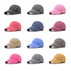 Distressed Baseball Cap Dad Hats for Men Women Vintage Washed Cotton