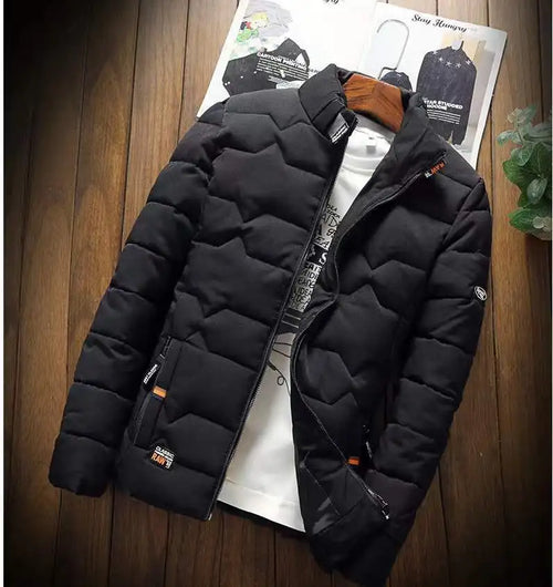 New Winter Warm Coats Jacket Long Sleeve Cotton-padded Jacket Zipper