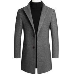 BROWON Brand Korean Coat Men 2024 Autumn and Winter Woolen Men Coat