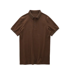 Dukeen Solid Color Polo Shirts for Men Short-Sleeved Golf Wear Summer