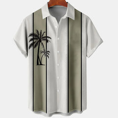 Hawaiian Shirt Men Summer 3d Coconut Tree Printed Shirts For Men