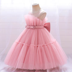 Kids Girl Dress Party Christmas Tutu Fluffy Flower Wedding Gown