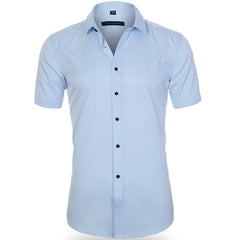 Spring Men's Social Shirt Slim Business Dress Shirts Male Long Sleeve