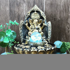 Lucky Ganesha Statue Hindu God of Success Resin India Idol