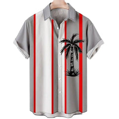 Hawaiian Shirt Men Summer 3d Coconut Tree Printed Shirts For Men