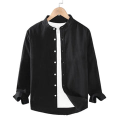 Men White Solid Vintage Shirts 2023 Mens Harajuku Fashion Oversize