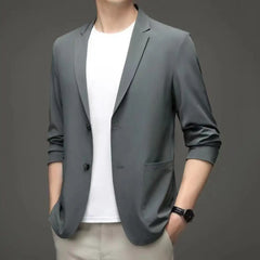 Men Lightweight Suit Coat Men's Formal Summer Suit Coat with Lapel