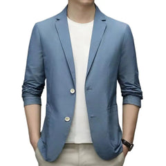 Anti-Wrinkle Ultra Thin Ice Silk Suit Jacket Summer men blazer