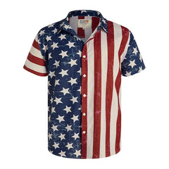 America Hawaiian Flag Men Fashion Shirts For Man weed Clothing 3D