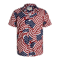 America Hawaiian Flag Men Fashion Shirts For Man weed Clothing 3D