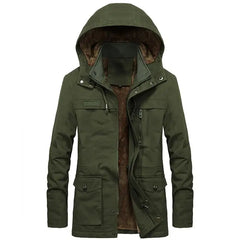 New Military Thick Warm Man Jacket Winter Parkas Casual Cotton Padded