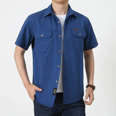 2024 Summer Men Oversized Shirts Casual Loose Breathable Fashion