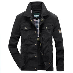 Men's Lightweight Cotton Military Jackets Spring Autumn Casual