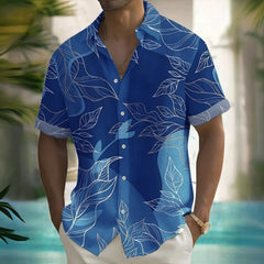 3d Beach Flower Print Hawaiian Shirts 2024 Men's Shirt Summer Daily