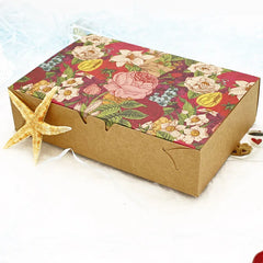 20pcs Gift Box Kraft Paperboard Box Cookie Packaging Box Macaron Box