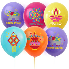 Diwali Theme Party Balloons,Happy Diwali Balloon, 12 inch Elephant