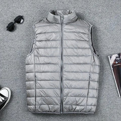 Coat Ultralight Sleeveless Puffer Vest Jacket Ultra Thin Warm