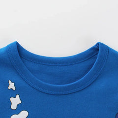 2024 Boys Clothes Cartoon  Excavator T-shirt for Boy Autumn New