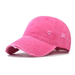 Distressed Baseball Cap Dad Hats for Men Women Vintage Washed Cotton