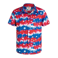 America Hawaiian Flag Men Fashion Shirts For Man Weed Clothing 3D