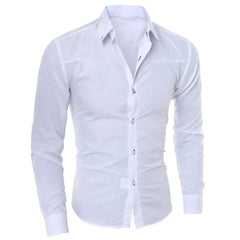 Fashion spring autumn Men Shirts New Arrivals Slim Fit Male Shirt