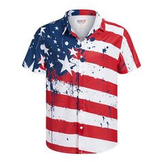 America Hawaiian Flag Men Fashion Shirts For Man weed Clothing 3D