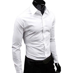 Elegant  Shirt Washable Men's Slim Fit Cotton Business Shirt Slim Fit