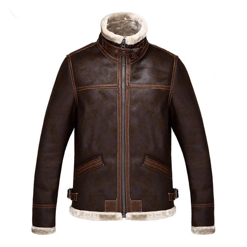 Fashion Leather Coat Jacket Cosplay PU Faur Jacket Long-sleeve Winter