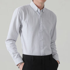 2023 New Oxford Spinning Shirt Men's Long-sleeved Spring and Fall