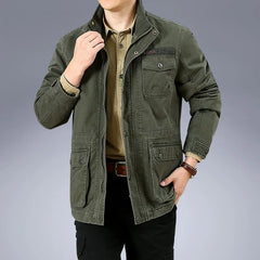 Spring Autumn Men's Military Cargo Jackets Casual 100% Cotton