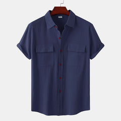 Summer New Luxury Shirt For Men Shirts High Quality Men's Linen Shirt