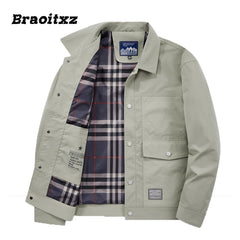 New Men Spring Autumn Fashion Casual Breathable Cargo Jacket Coats Men