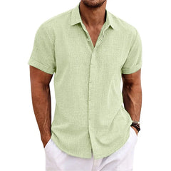 Linen shirt tribal ethnic men's riding shirt linen shirt casual summer