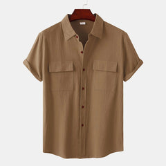 Summer New Luxury Shirt For Men Shirts High Quality Men's Linen Shirt