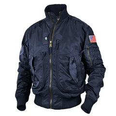 Men Tactical Military Jackets Big Pocket Pilot Baseball Air Force Coat