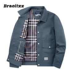 New Men Spring Autumn Fashion Casual Breathable Cargo Jacket Coats Men