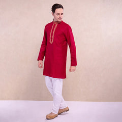 Indian Dress for Men Kurtas Traditional Style Kurti Sets 3 Color Hindu