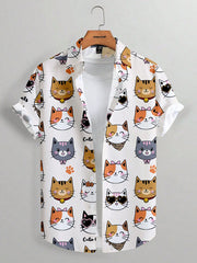 Unisex Fashion Men's Cute Cat Print Casual Daily Wear 3D Printing