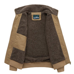 2023 New Men Winter Fleece Minimalist Lapel Jacket Men Autumm Casual