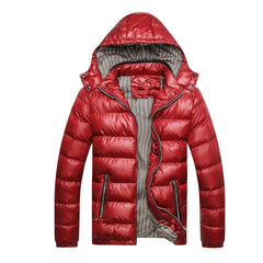 DIMUSI Winter Men Padded Jacket Fashion Cotton Thermal Thick Parkas